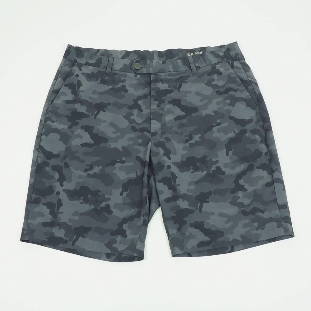 G/FORE GFORE Maverick Hybrid Golf Shorts Mens 38 Gray Camo Flat Performance